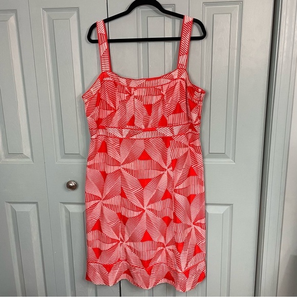 Monsoon Silk Blend Orange Summer Sleeveless Lined Mini Dress 18 UK 22 - Picture 1 of 8
